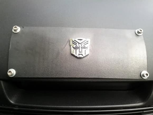 A knod to the Autobots on my dash