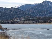 ^The white building is the Stanley Hotel where The Shining was filmed.