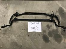Front and rear sway bars, with mounts and tie rod ends on the front.  Everything $60 plus shipping.