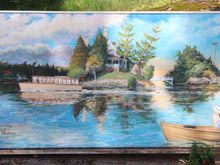 Another painting outside in Rockport, Ontario, Canada
