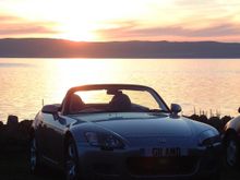 Arran II - Another car in sunset.