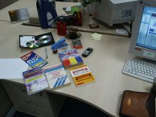 My desk - showing a CLEAR association