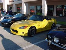 The only yellow car at the show