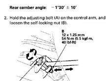 rear camber adjustment