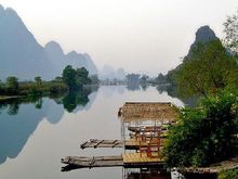a yangshou rafts on river.jpg