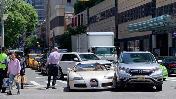 When you're Tracy Morgan and some lady hits your supercar of the month that you just left the dealership in.