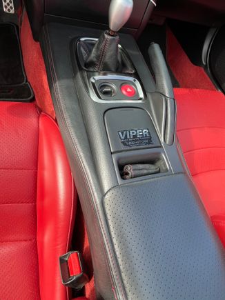 Leather console cover