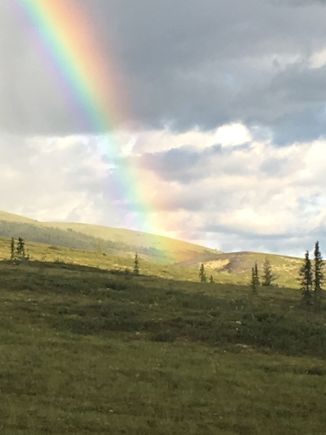 Beautiful bright rainbow 