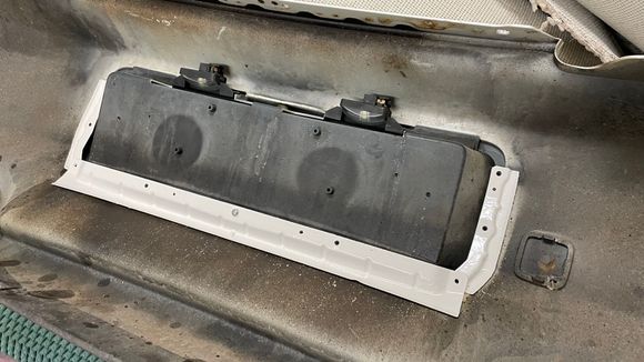 Rear plate holder after a recon