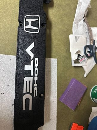 VHT paint is hard to work with on edges but at leas the lettering came out decent. 