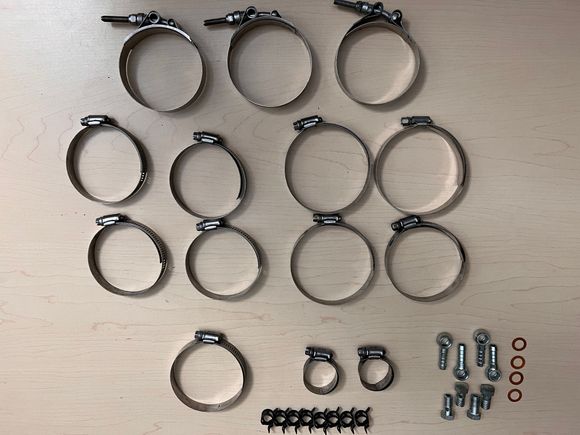 clamps and banjo bolts//seals