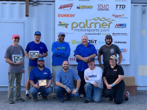 Some of the Mohawk Hudson crew. The event had about 35 cars and thankfully broke even. 