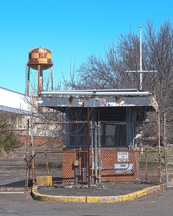 Gate for old NAWC/Trenton facility
