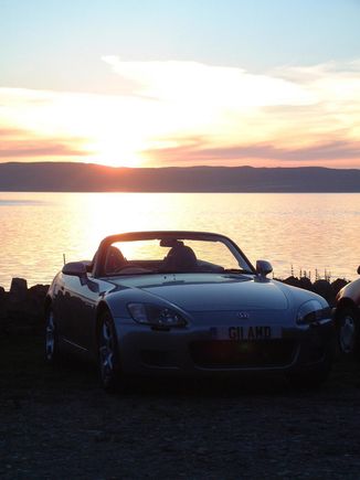 Arran II - Another car in sunset.