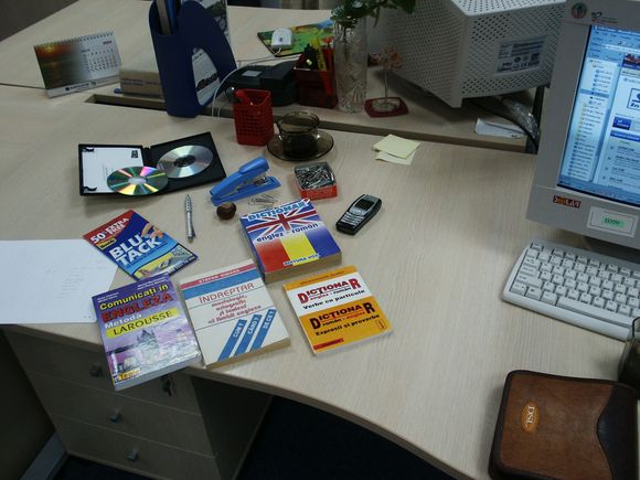 My desk - showing a CLEAR association