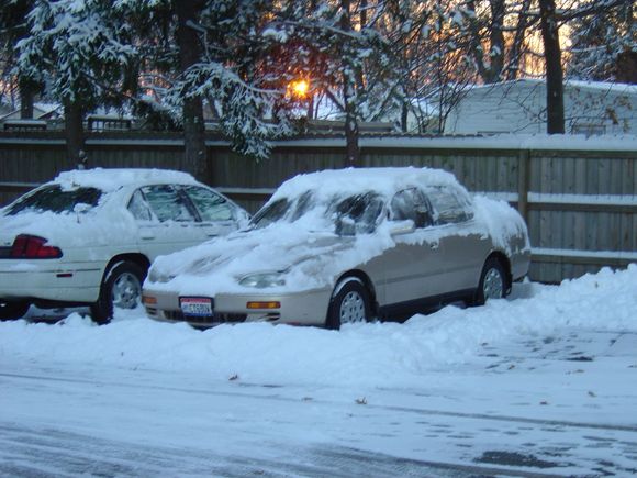 Camry in snow