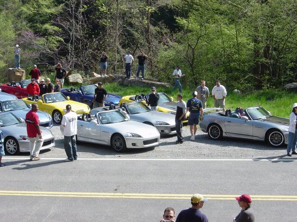 Steve's car on left