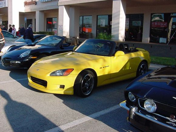 The only yellow car at the show
