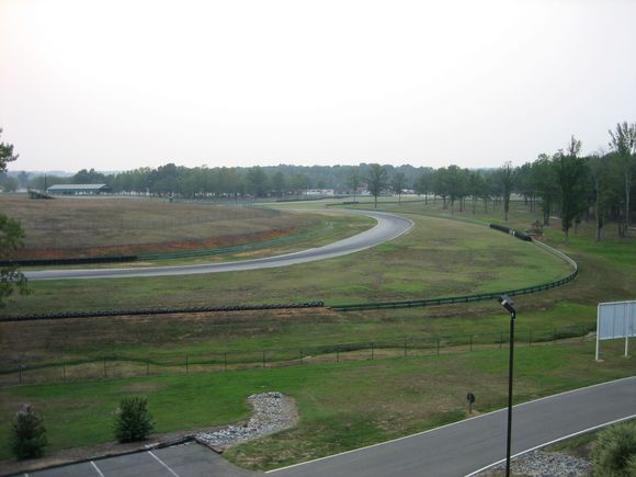 The track is this close to the VIR Lodge