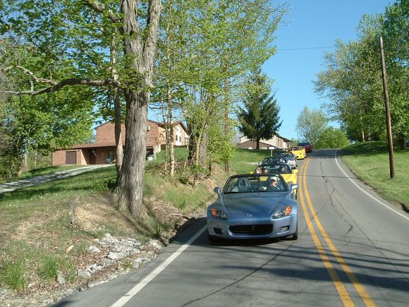 Saab 9-3 and the back half of the pack