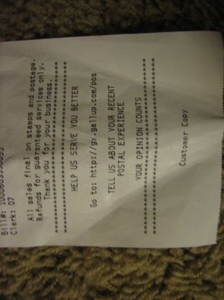 Receipt - Pic 3 of 3