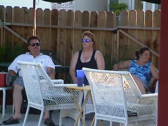 more spectators, Mitch and Debbie and Jackie.JPG