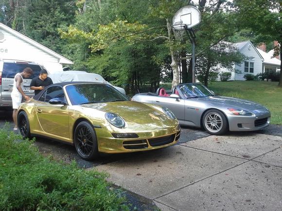 When the 911 came back from being wrapped at Exotic Vehicle Wraps
