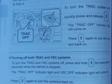 traction control info in the owner's manual