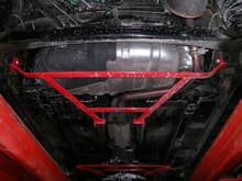 Tanabe Sustec rear frame brace installed