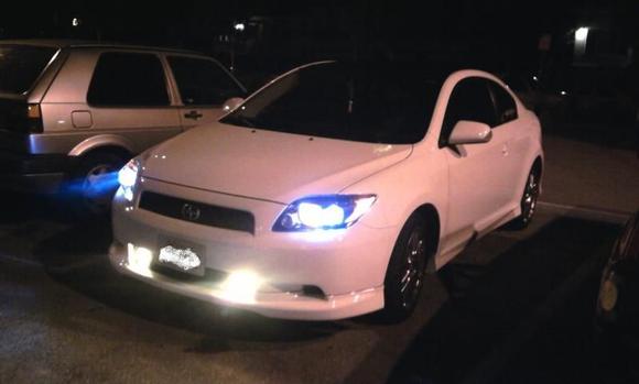 my car at night &gt;_&lt;