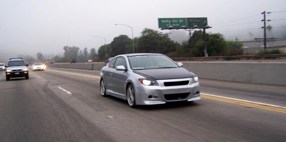 Rolling shot down the 405 fwy