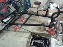 Chassis stripped and powdercoated