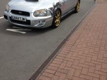not a good photo but show's how low. Wouldn't want any lower.