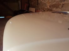 Freshly painted bonnet, before a wet sand and polish