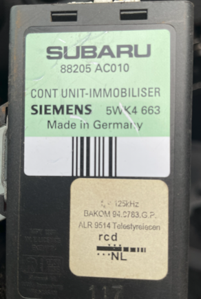 88205 AC010 Immobiliser