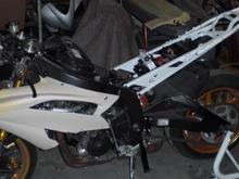 2010 R6r subframe in pearl white