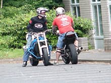 Me and Tone (the 3rd fastest wheelie guy in the world) 1km, 1 wheel 176.2mph... and hes funny as!