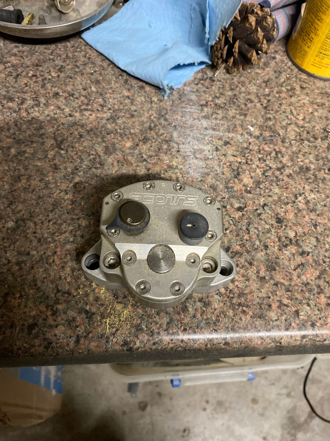 Scotts steering damper used SuperHawk Forum