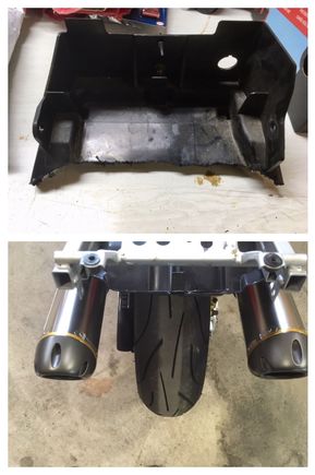For a reference to help others since when I searched I never found many visual aids on how to trim this for my under-tail...this was my 1 attempt and fail... I didn’t like that it removed the one tab to mount the ignition box and such...didn’t really like the idea of them rattling around 1/2 attached