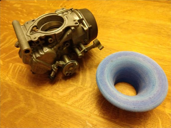 First article bellmouth.  No method for bolting it to the airbox.