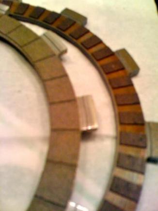 stock on right ,and ebc on left