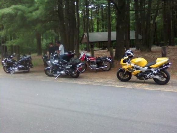 the lone sportbike