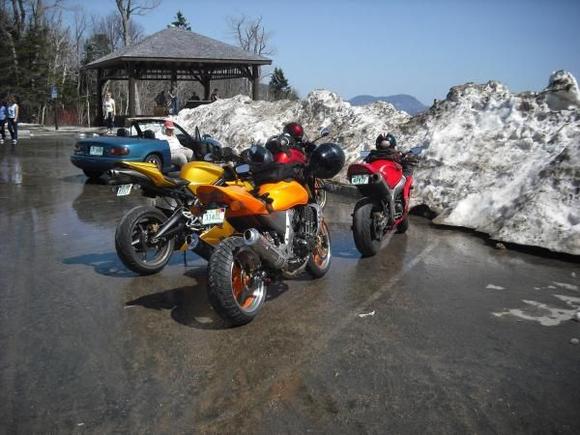 At the top of the Kancamagus Highway New Hampshire 04/03/10