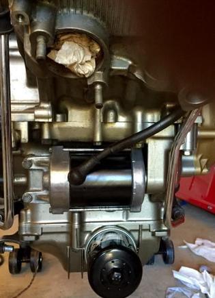 Front of the engine, now is as clean as humanly possible without a paint re-spray!