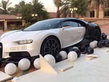 This week on supercars, here is a brand new Bugatti Chiron in Saudi! This looks fantastic in black and white!