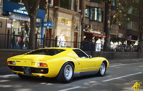 Lamborghini Miura in London. Fb: Adamc3046 Supercar Photography & Videos