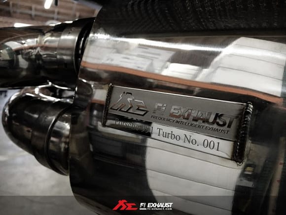 Fi Exhaust for Porasche 991 TurboS – Valvetronic muffler.