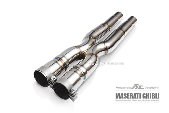 Fi Exhaust for Maserati Ghibli 3.0T - Mid X Pipe.