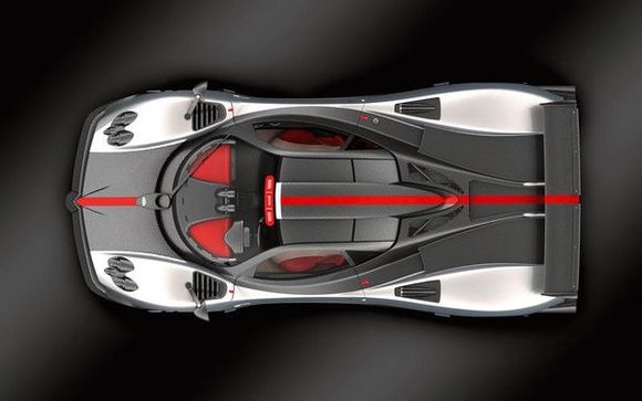 pagani zonda cinque 2009 top view w800