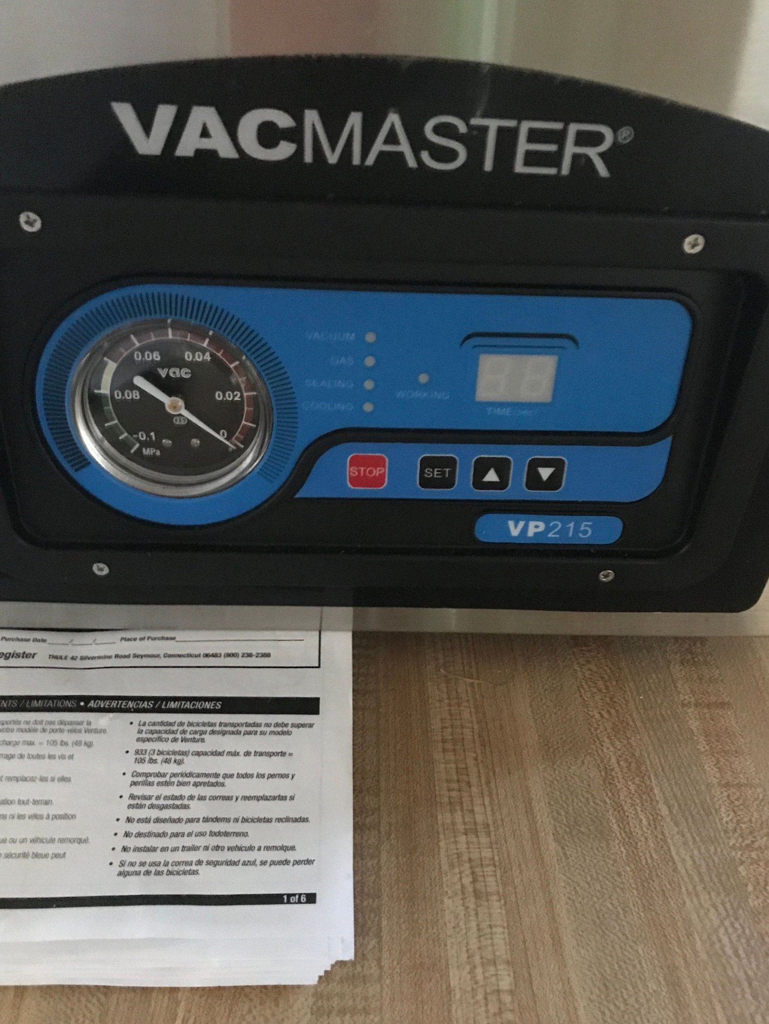 Southern California - Vacmaster VP215 Chamber Sealer